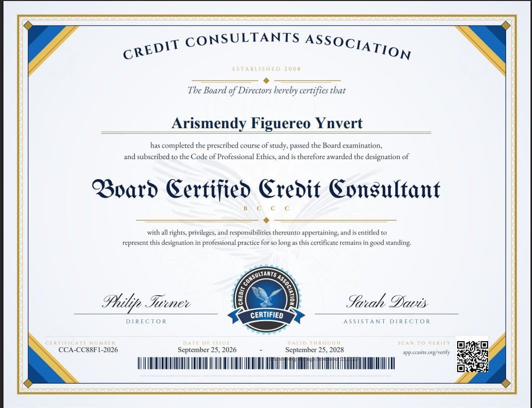 Board Certified Credit Consultant