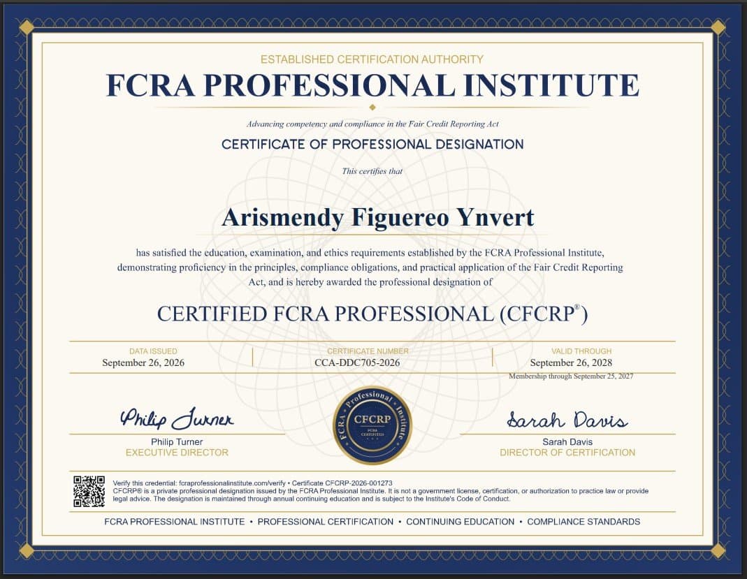 Certified FCRA Professional (CFCRP®)
